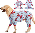 Giant Big Dog Pajamas, Rabbit and Wild Horse Print, Clothes for Dogs, Lightweight Stretchy Pullover Dog Jammies, Full Coverage Large Breed Dog Onesie, Pet Pj'S, M
