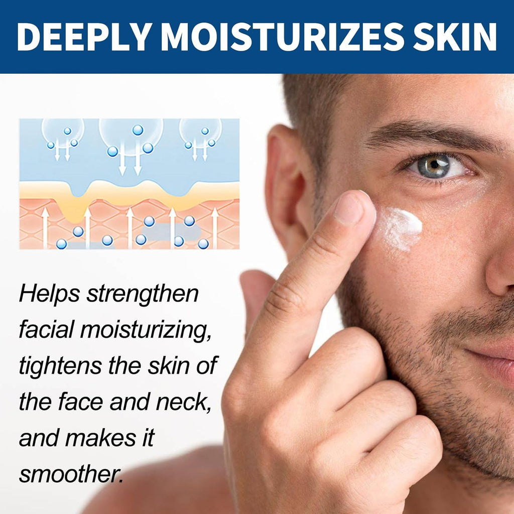 Retinol Cream for Face Mens, Moisturizer Face Cream with with Retinol, Hyaluronic Acid, Collagen, Anti-Aging anti Wrinkle Lighten Fine Lines Firming, Day & Night Facial Skin Care, 1.7 Oz