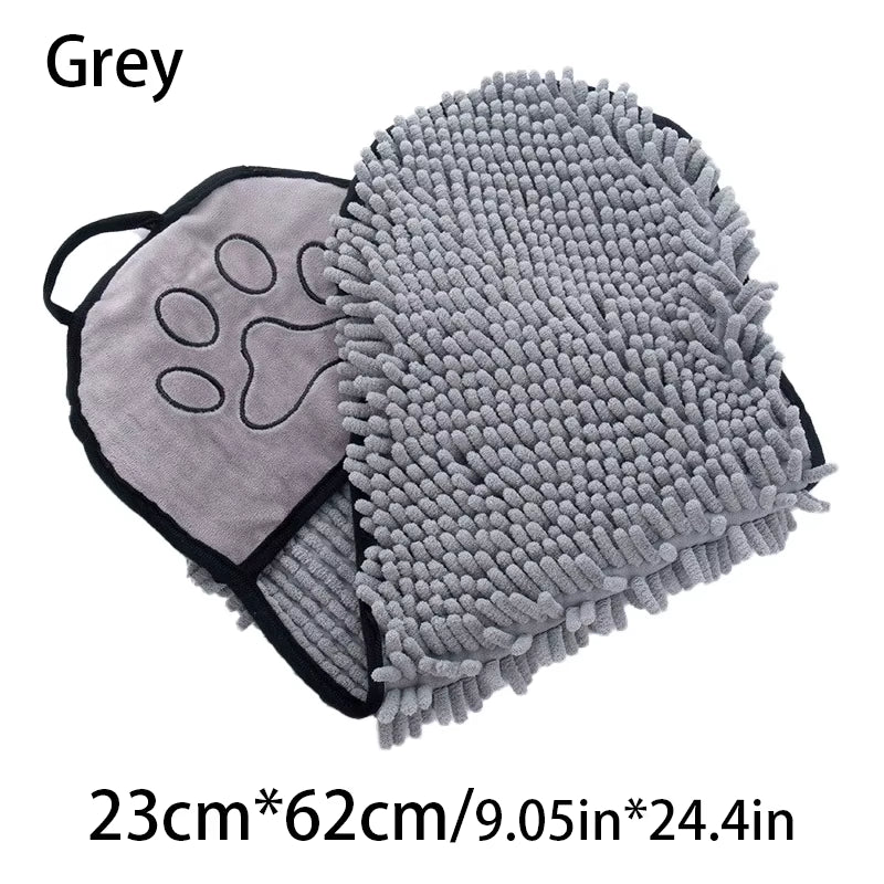 Soft Dog Bath Robe Towel Quick Super Absorbent Pet Bath Towel Cat Bath Towel Convenient Pet Cleaning Washcloth Pet Accessories