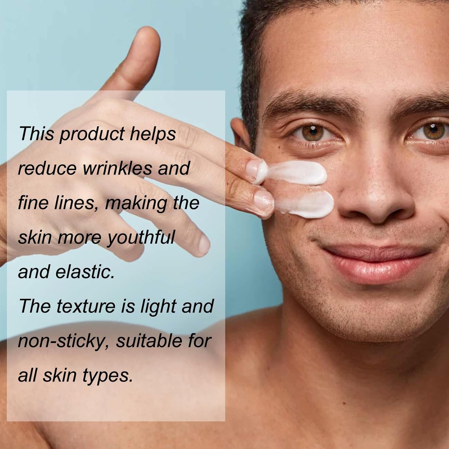 Retinol Cream for Face Mens, Moisturizer Face Cream with with Retinol, Hyaluronic Acid, Collagen, Anti-Aging anti Wrinkle Lighten Fine Lines Firming, Day & Night Facial Skin Care, 1.7 Oz