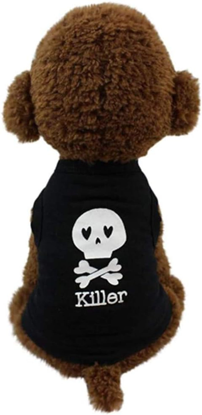 Dog Shirt 4Pcs Pet Cute Printed Sweatshirts Puppy Top Breathable Soft Clothing Cat Dogs Shirts