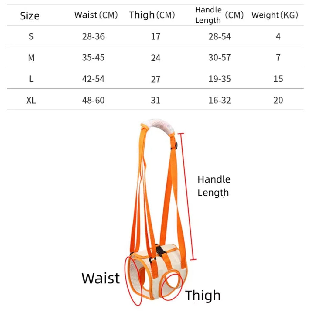 Adjustable Dog Sling Back Legs Support Pet Accessories Canine Aid and Ligament Rehabilitation Dog Lift Harness