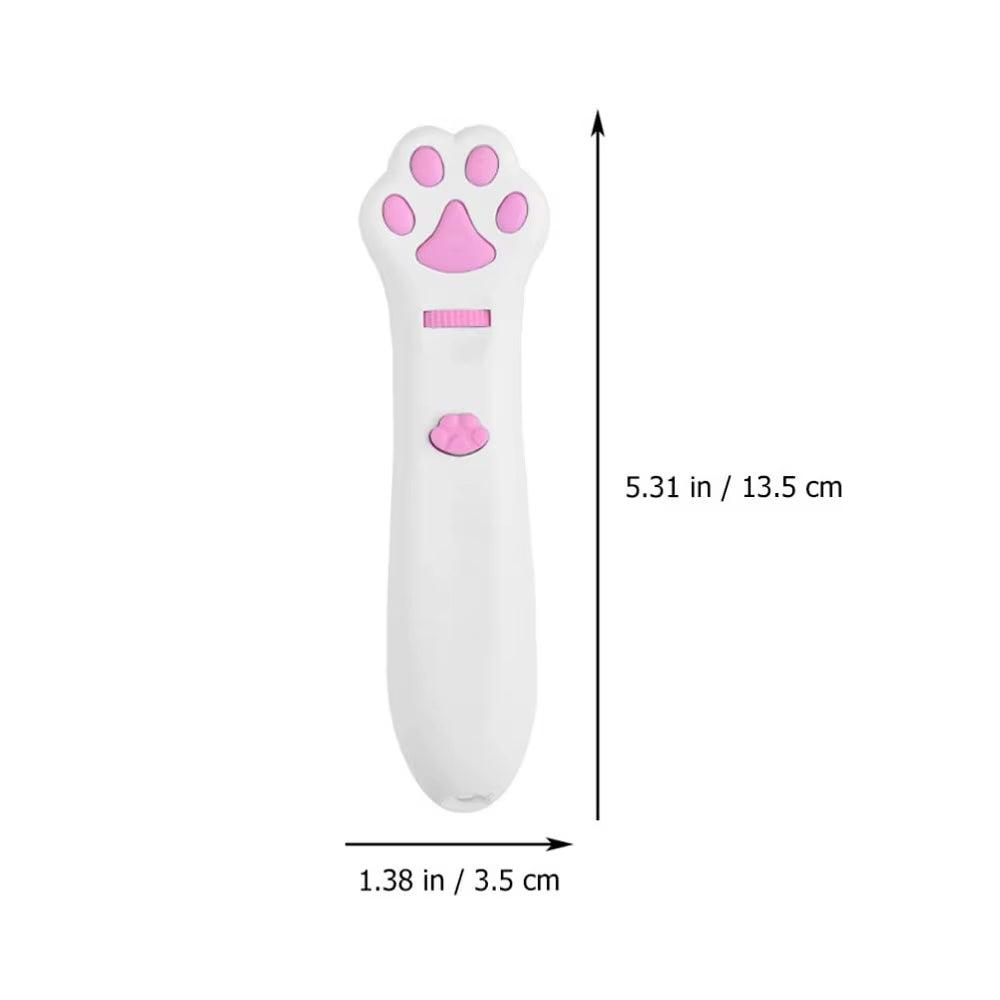 Laser Cat Teasing Stick 5 Modes + Red Dot LED Light Pointer Indoor Interactive Projection Toys Dog Kitten Pet Accessories