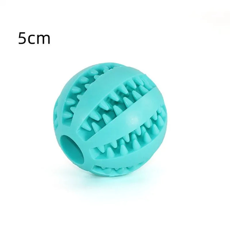 Rubber Pet Dog Toys Dog Chew Toys Tooth Cleaning Treat Ball Extra-Tough Interactive Elasticity Ball for Pet Accessories