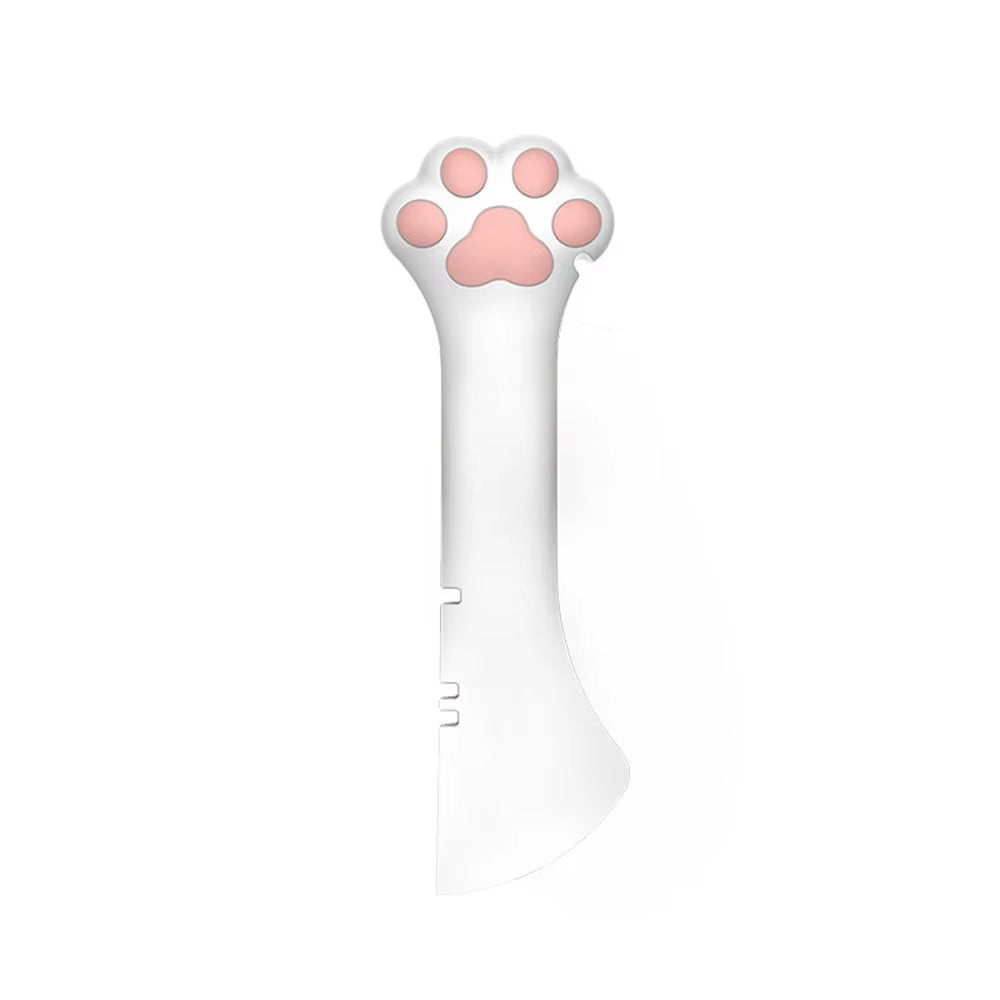 Pet Canned Opener Multifunction Silicone Bionic Cat Paw Shaped Can Opener Wet Food Mixing Spoon Pets Tableware Pet Accessories