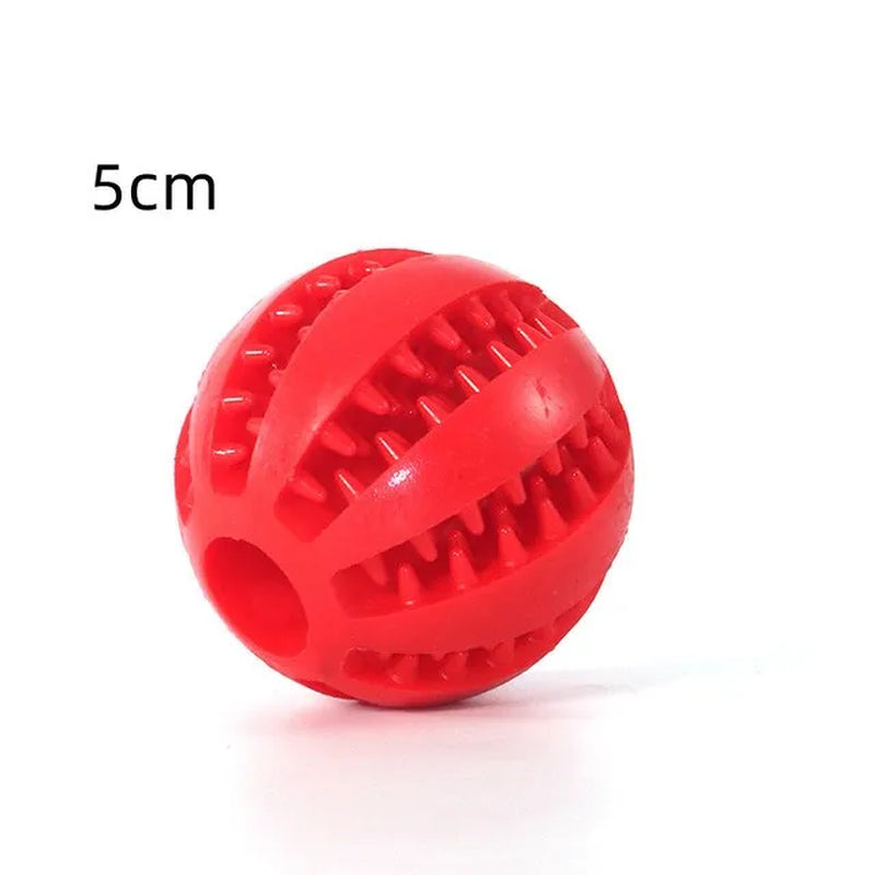 Rubber Pet Dog Toys Dog Chew Toys Tooth Cleaning Treat Ball Extra-Tough Interactive Elasticity Ball for Pet Accessories