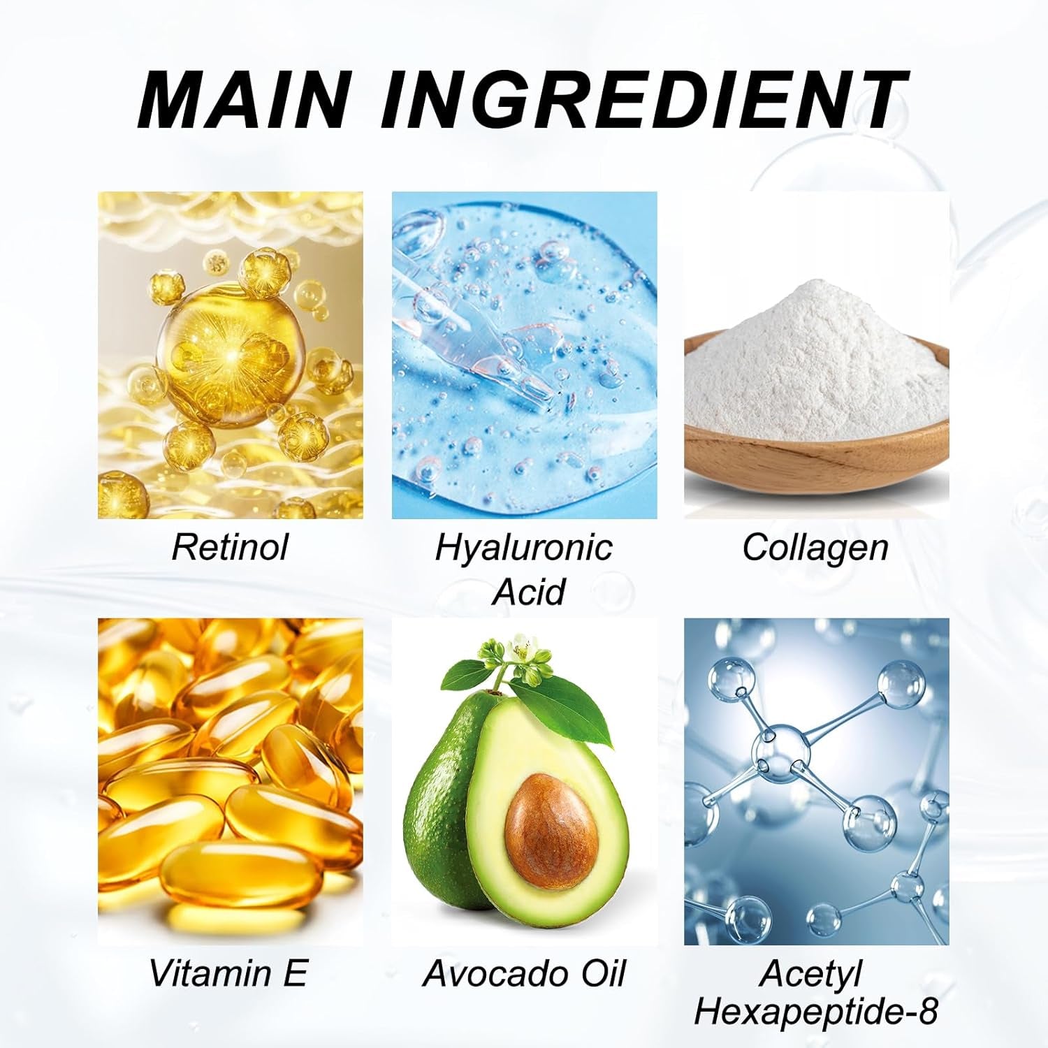 Retinol Cream for Face Mens, Moisturizer Face Cream with with Retinol, Hyaluronic Acid, Collagen, Anti-Aging anti Wrinkle Lighten Fine Lines Firming, Day & Night Facial Skin Care, 1.7 Oz