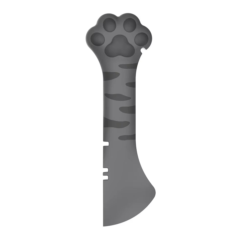 Pet Canned Opener Multifunction Silicone Bionic Cat Paw Shaped Can Opener Wet Food Mixing Spoon Pets Tableware Pet Accessories