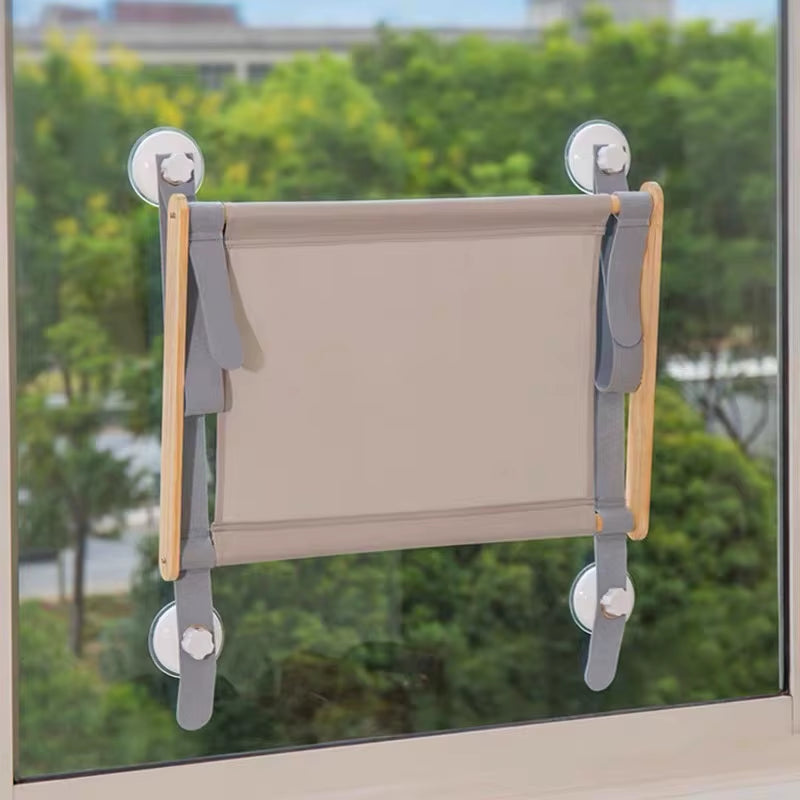 Foldable Cat Hanging Bed Window Suction Cups Pet Hammock Aerial House Kitten Climbing Seat Comfortable Pet Accessories
