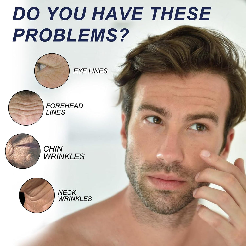 Retinol Cream for Face Mens, Moisturizer Face Cream with with Retinol, Hyaluronic Acid, Collagen, Anti-Aging anti Wrinkle Lighten Fine Lines Firming, Day & Night Facial Skin Care, 1.7 Oz