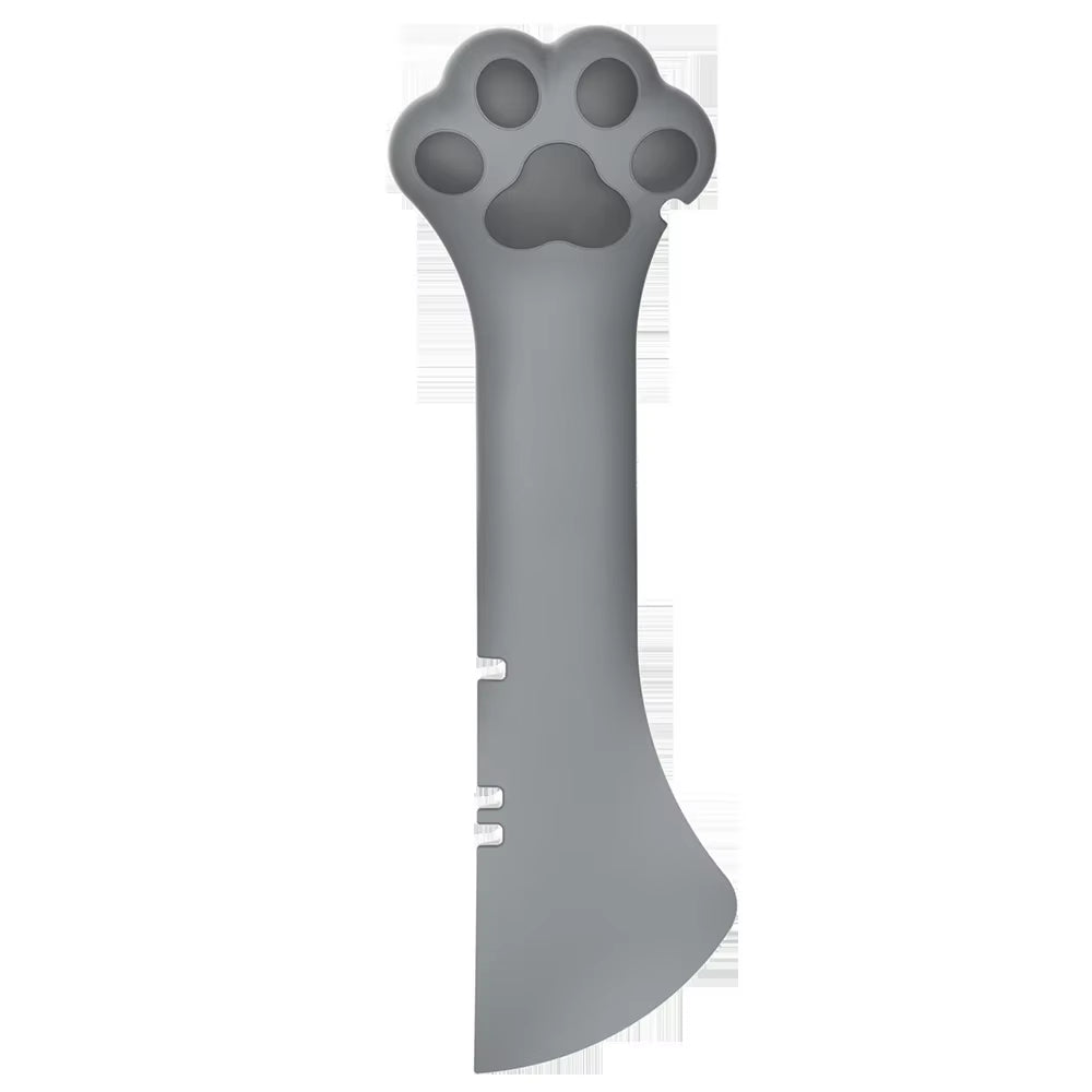 Pet Canned Opener Multifunction Silicone Bionic Cat Paw Shaped Can Opener Wet Food Mixing Spoon Pets Tableware Pet Accessories