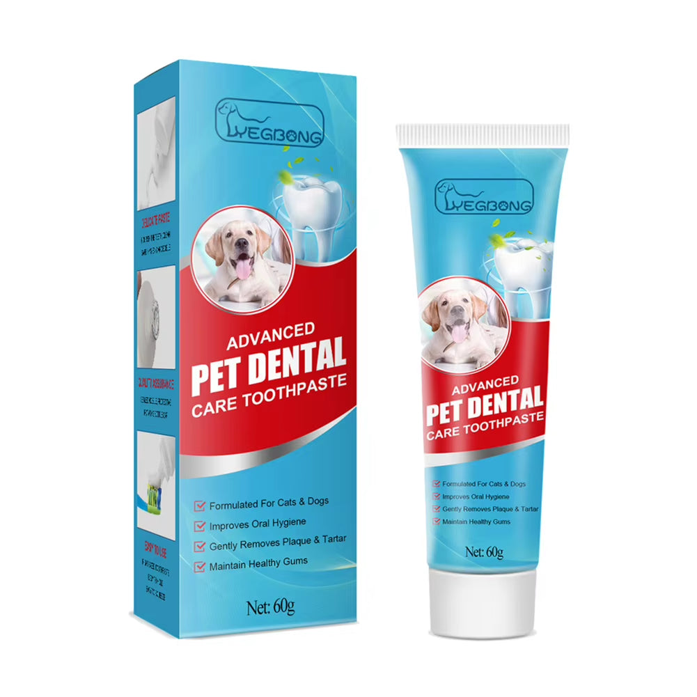 60G Cat Edible Toothpaste Remove Tartar Puppy Kitten Dog Cat Toothpaste Teeth Cleaning Dog Cat Edible Toothpaste Pet Accessories